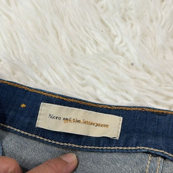 ANTHROPOLOGIE PILCRO FIT SERIF BLUE JEANS SIZE 28 - Picture 10 of 15